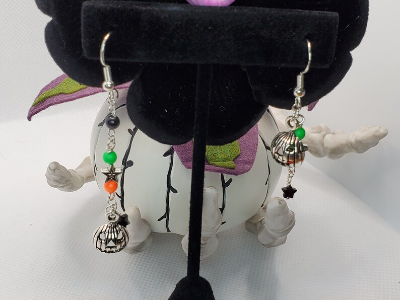 HALLOWEEN Jack-o-Lantern Non-Matching Earrings