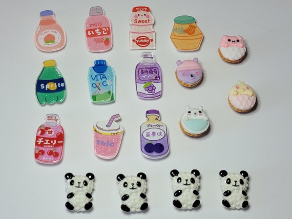 KAWAII Shoe Charms for Croc Clogs Japanese Drinks, Macarons, & Panda  Onigiri -  Sweden