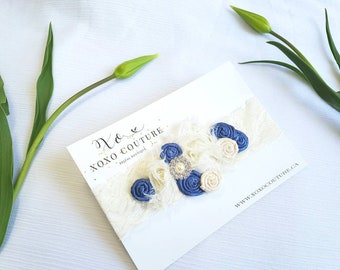 Garter Set - ROSETTA Customizable (Bride + Toss) - 25 Colors to choose from