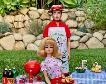 Vintage Barbie & Ken BBQ