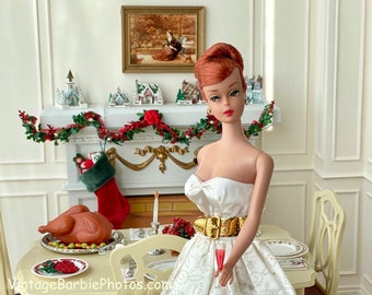Vintage Barbie Christmas Dinner Fine Art Photograph