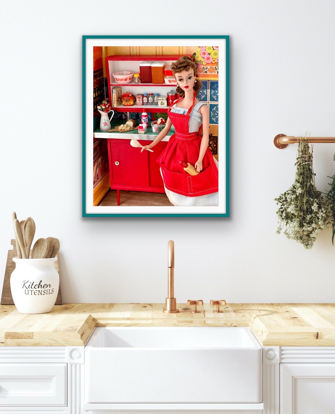 Vintage Barbie Kitchen Time - Etsy