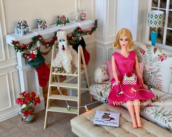 Vintage Barbie Christmas Decorating