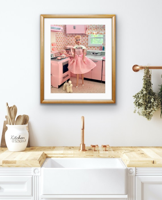 Vintage Barbie Retro Pink Kitchen