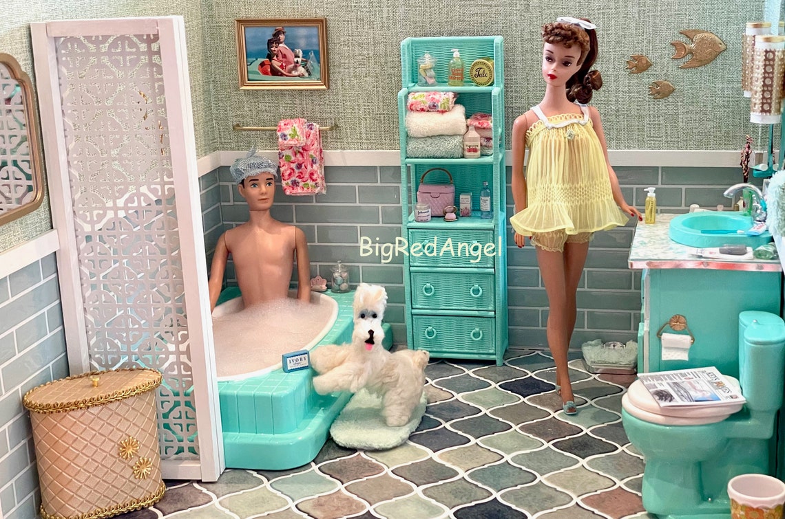 barbie and ken bathroom