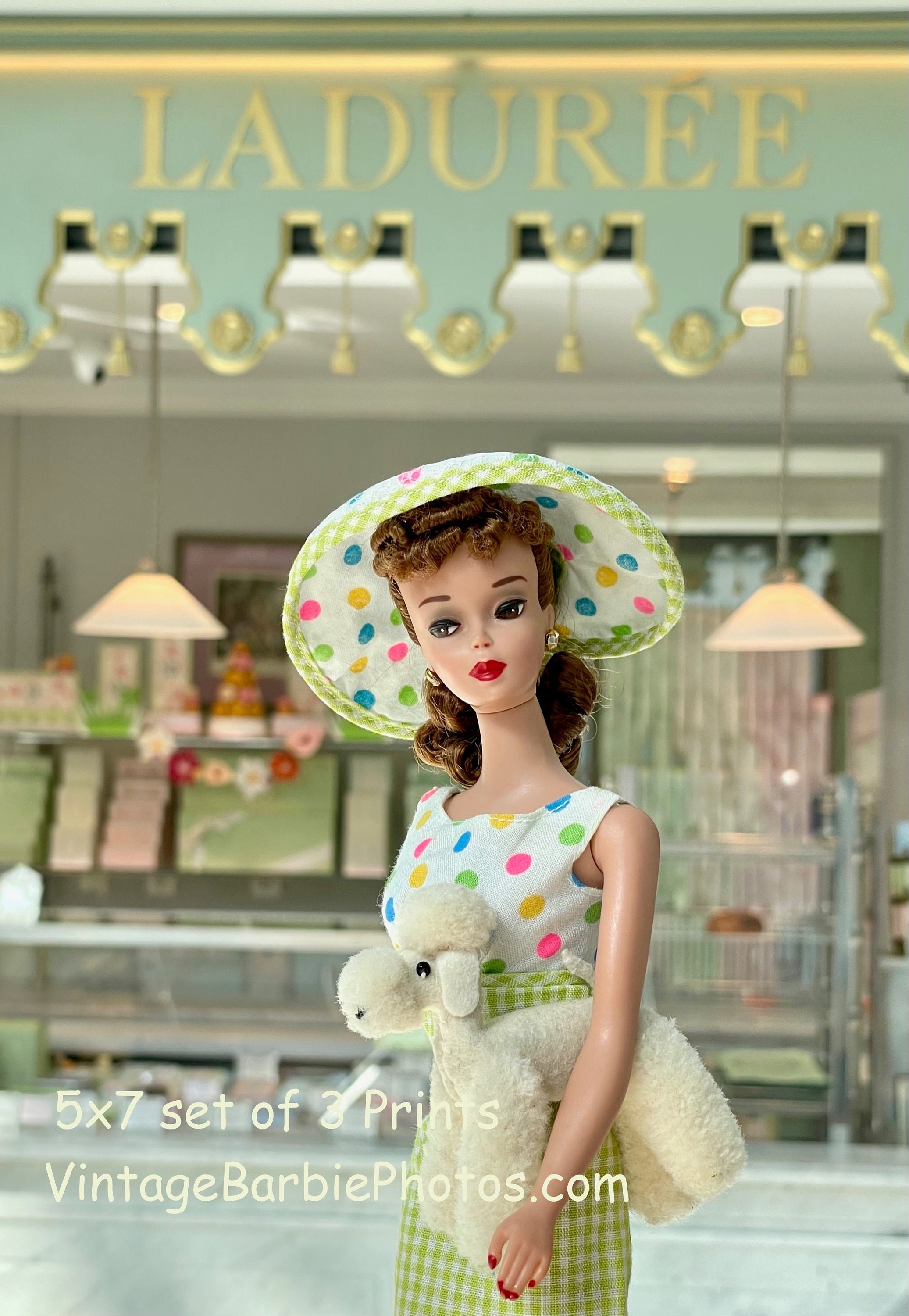 Vintage Barbie in Paris Set of Three 5x7 prints