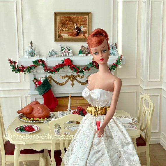 Vintage Barbie Christmas Dinner