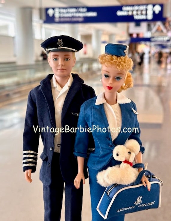 Vintage Barbie & Ken American Airlines