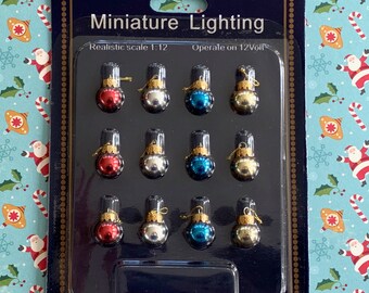 Dollhouse Miniature Christmas Ornaments 12th Scale
