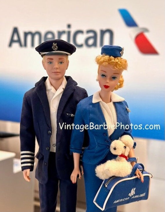 Vintage Barbie & Ken American Airlines