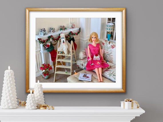 Vintage Barbie Christmas Decorating