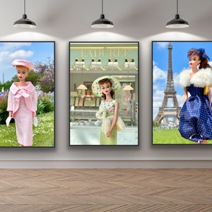 Vintage Barbie in Paris Set of Three
