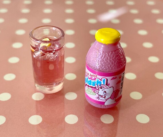 Re-Ment Go Go Disney Splash Pink Lemonade or Raspberry Juice