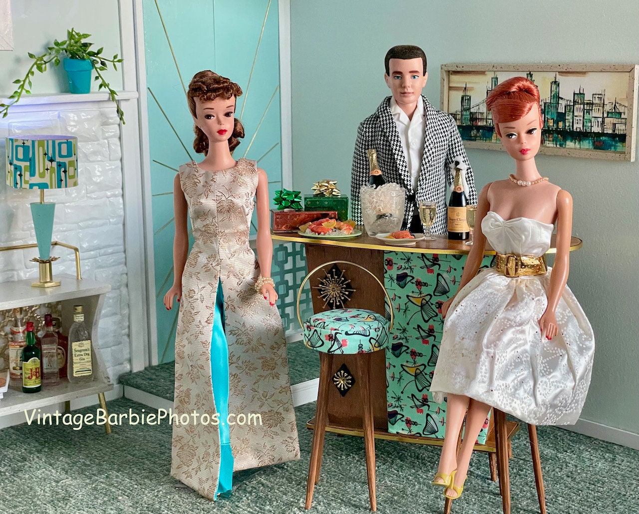 Vintage Barbie & Ken Champagne Party