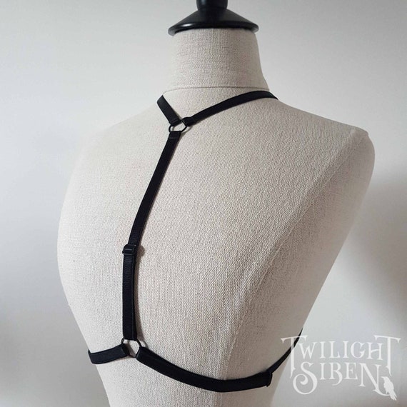 BODY HARNESS LINGERIE / Elastic Strap Harness / Cage Bra Lingerie