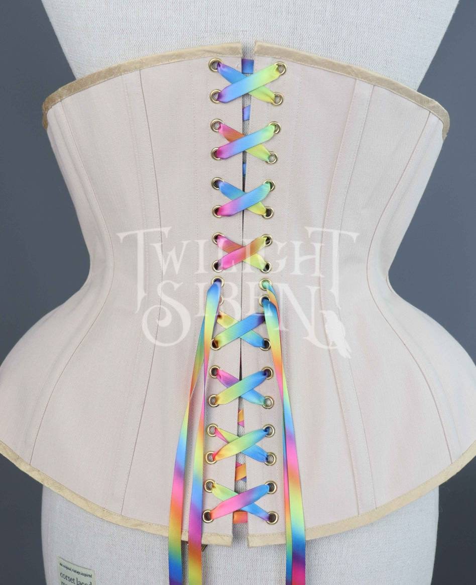 rainbow corset belt