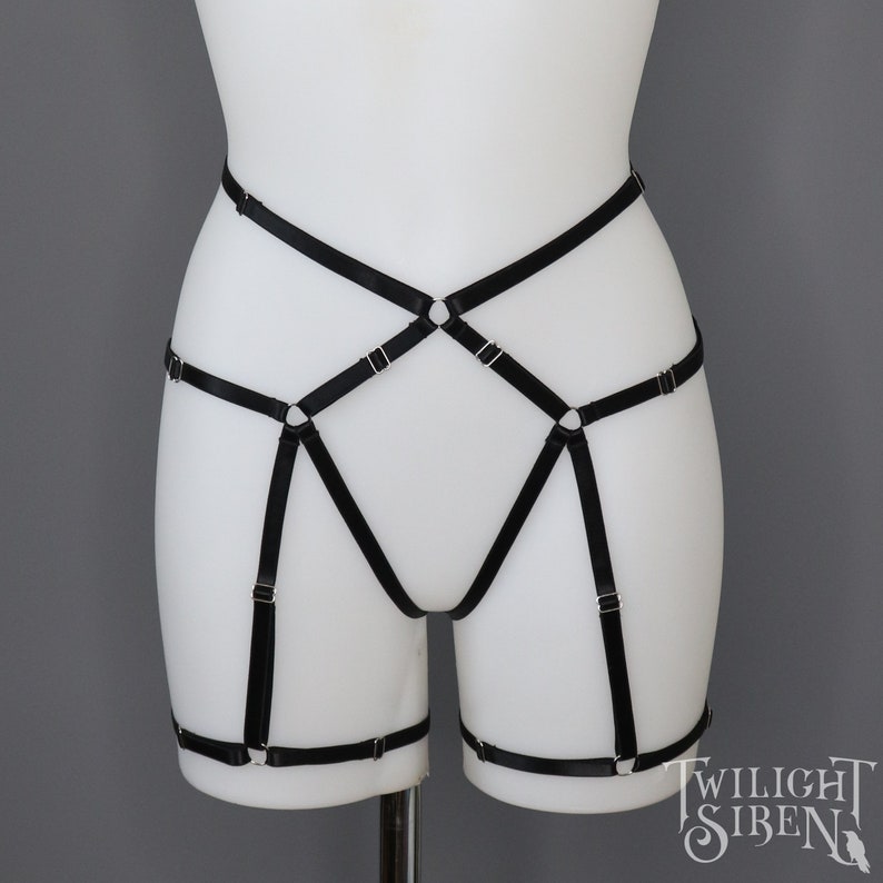 HEXAGRAM BODY HARNESS elastic strap harness cage lingerie set harness bra leg harness