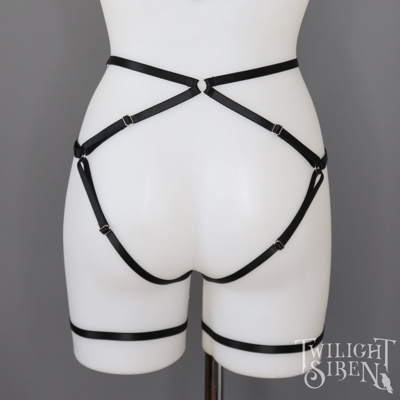 HEXAGRAM BODY HARNESS elastic strap harness cage lingerie set harness bra leg harness