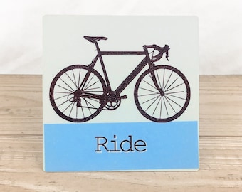 Ride  5" Metal Retro Sign