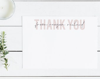 Custom Thank You Cards | Personalized Thank You Notes | Wedding Graduation Shower Thank You Notecards