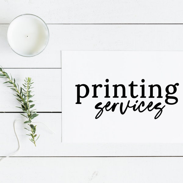 Printing Services | Flat 4x6 Card