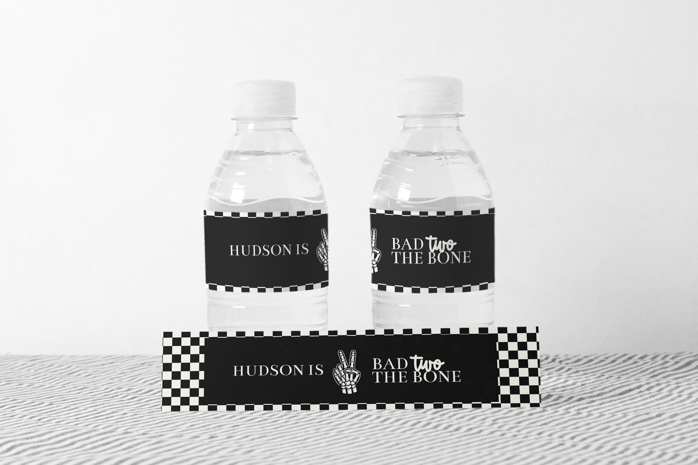 23 Halloween Printable Labels for an Unforgettable Party 17 Bad TWO the Bone Checkered Birthday Party Water Bottle Labels…