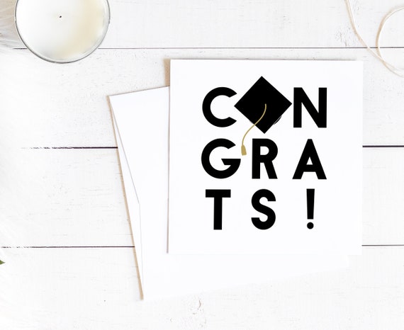 Printable Congratulations Greeting Card for Graduate Blank | Etsy