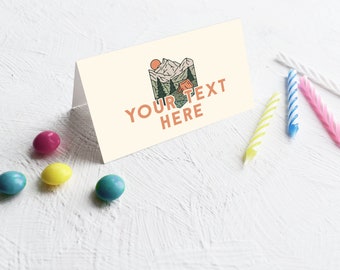 One Happy Camper Party Lebensmitteletiketten | Sofort Download | Druckbare Erster Geburtstag Dekorationen