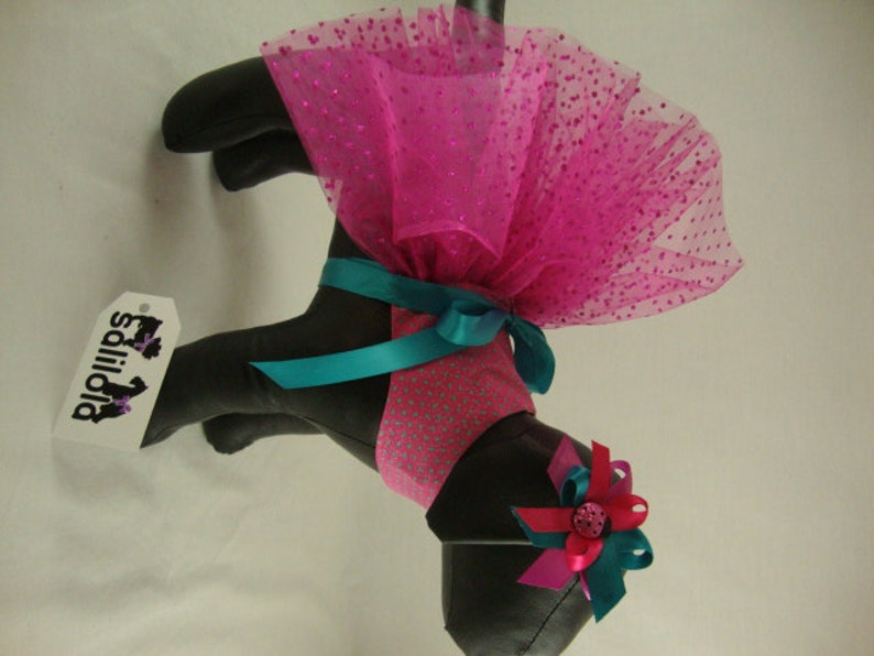 Silver Shimmer Fancy Dog Tutu Dress