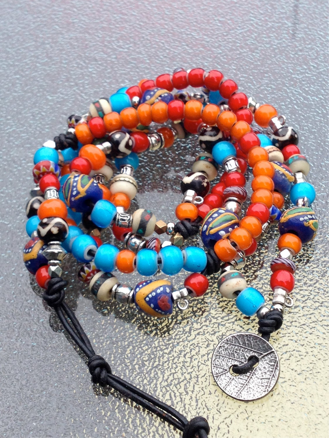 Suzi Versatile Bracelet / Necklace. African Beads. OOAK - Etsy