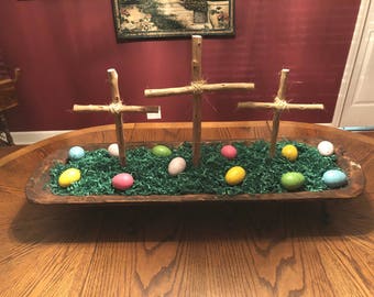 Three crosses Easter table decor decorations centerpiece