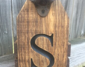 Personalized Engraved Beer Carrier Tote: Groomsman Gift with Bottle Opener
