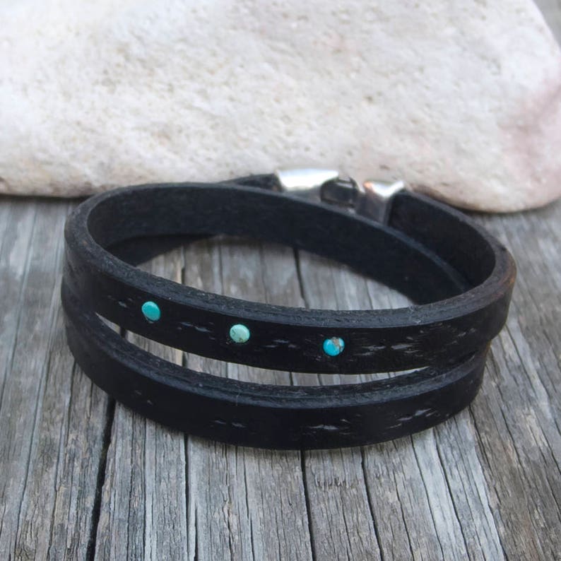 Men's Leather Bracelet Tribal Leather Bracelet With Etsy