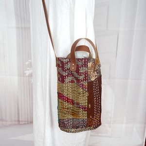 Kantha crossbody bag, Bohemian kantha handbag, Everyday patchwork hippie bag, Kantha Party bag, Kantha travel bag