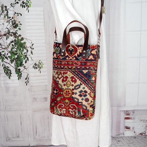 Persian Pattern Carpet Crossbody Bag Vintage Velvet Carpet Handbag Everyday Hippie Carpet Bag Party Bag Etsy Ireland
