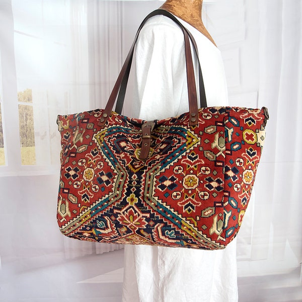 Vintage Carpet Bag - Etsy