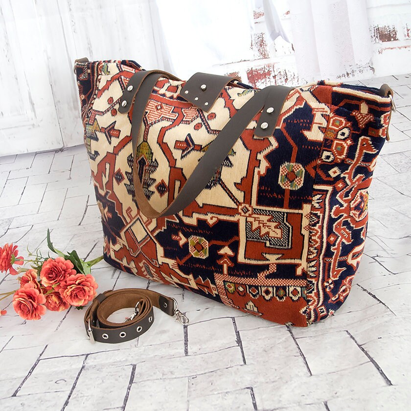 Carpet tote bag hotsell
