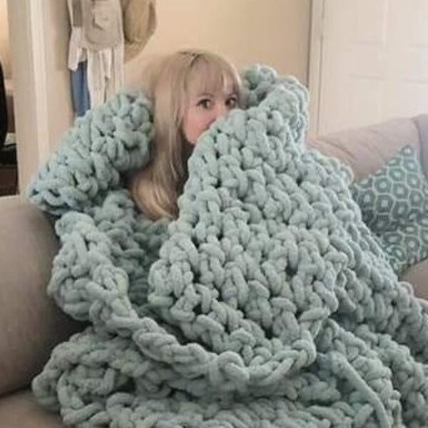 Big Chunky Blanket Etsy