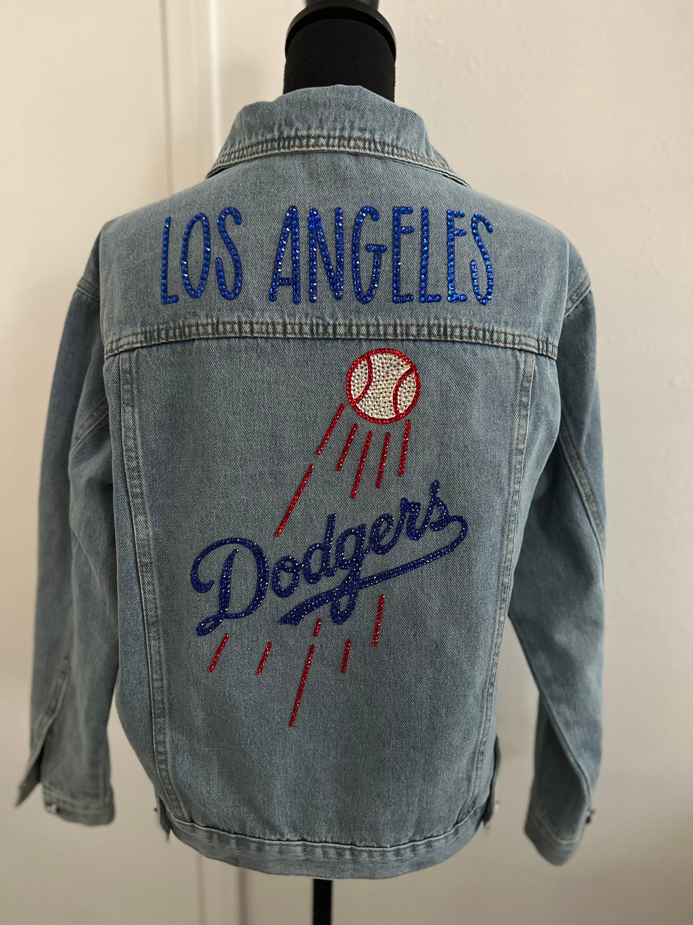 dodgers jean jacket