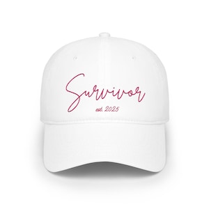 Casquette de survivant estimée en 2025 | Casquette de baseball à inscription brodée