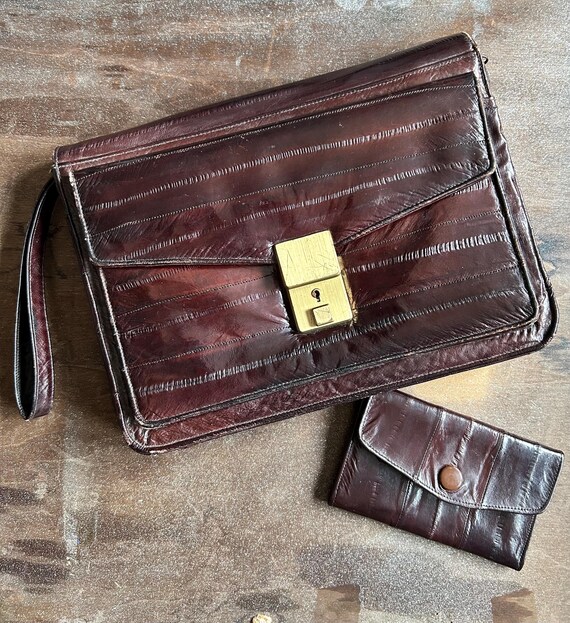 Eel Skin Clutch wallet