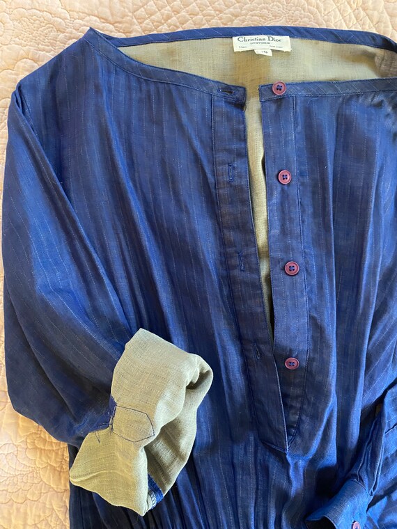Christian Dior Resort Dress Sheer Cotton Woven Shi