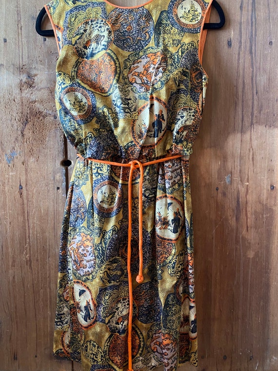 Oriental print dress online