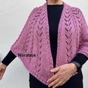 Katy cape, shawl Knitting pattern image 4