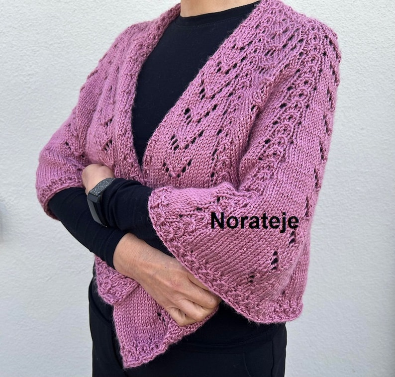 Katy cape, shawl Knitting pattern image 2