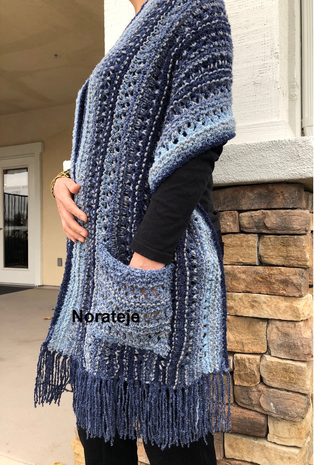 Pocket Shawl Knitting Pattern