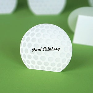 Golf Ball Autographed Place cards Name Cards Set of 24