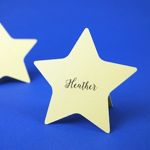 Stern Tischkarten 24 Stück Lebensmittel Etikett Tags Party Decor