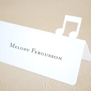 Music Note Tent Place Cards Food Label Tags Party Decor Set of 24