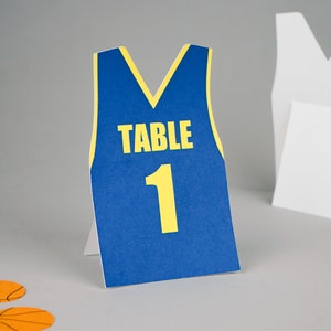 Tafelnummers basketbaljersey Kies je eigen teamkleuren